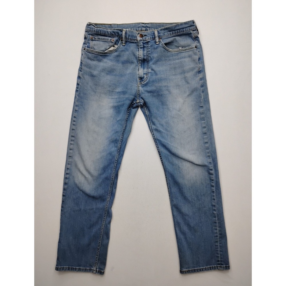 Levis‎ 505 Regular Fit Straight Leg Jeans Mens 36x32 Medium Blue Wash Denim